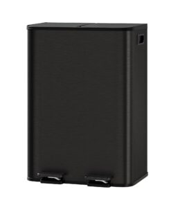 GarveeHome Küchenmülltrennsystem 2 Fächer Schwarz