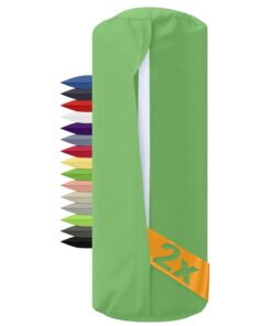 NPlusEins 2er Pack Bezug für Nackenrollen grün 40x15 cm 100% Baumwolle