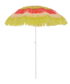 Outsunny Sonnenschirm in verschiedenen Farben, Ø160cm, ideal für Strand und Garten, draußen partyschirm beige/bunt