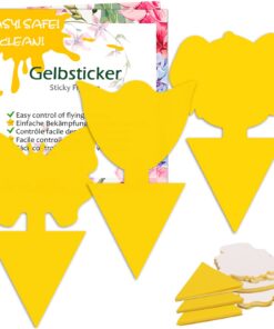 Trauermücken Bekämpfen Blooven Gelbsticker, 30 Stück - Effektiv für Zimmerpflanzen (30 Stück) Schädlingsbekämpfung mit