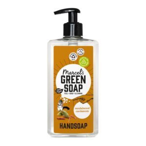 Marcel's Grün Seife Sandelholz & Kardamom - Flüssige Handseife - Umweltfreundlich Vegan 97% Biologisch abbaubar 250 ml