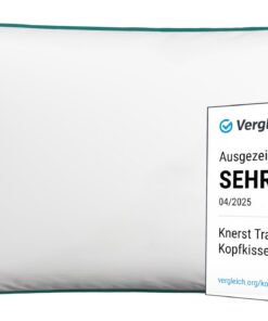 KNERST Traumkissen zum Reinkuscheln 40x80 - Made in Germany Kopfkissen - verführerisch weich, ergonomisch, ideales Schla