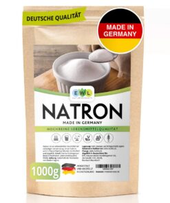 EWL Naturprodukte Hochreines Natron Pulver Backing Soda - Hochwertige deutsche Herstellung 1kg