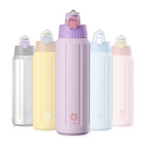Rumiiro 600ml Leckfeste Wasserflasche mit Filter für Sport und Fitness, BPA-frei, Kinderfreundlich und thermobesonders g