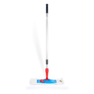 Hypafol rückenschonender Bodenwischer - Wischmopp-Komplettset 90-180 cm - Aluminium Teleskopstiel - 40 cm Mikrofaser Bez