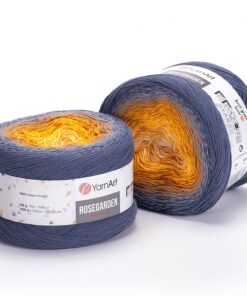 YarnArt RoseGarden Kuchengarn - 100 % Baumwolle - Ideal für HandWerke - Perfekt für Anfänger - 250 g - 326 m