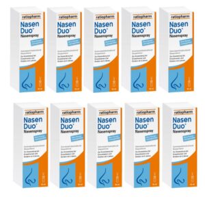 Nasenduo Ratiopharm Nasenspray für Erwachsene - Sparset 10 x 10ml