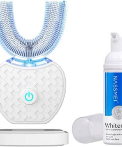 Ultraschall Zahnbürste für Erwachsene mit Timer und 360° Automatischer Reinigung (Weiß) Elektrische Automatische Ultra