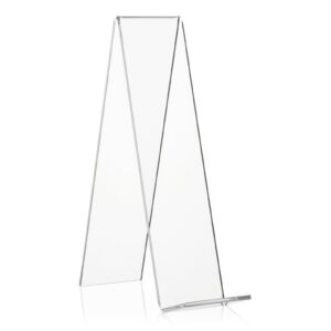 VITAdisplays® Schrägsteller: Bücherständer für Bücherträger - Transparent aus PLEXIGLAS® (20 cm) VITAdisplays® Buchstü