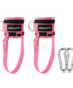 2er Set Fußschlaufen Kabelzug mit Karabiner für besseren Halt & besseren Trainingshalt, Ankle Straps & Cuffs fürs Gym &