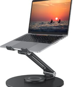 OMOTON Laptop Ständer + Drehbare Basis + Zusammenarbeit + geeignet für MacBook Pro + für Laptops bis zu 16 Zoll + doppel