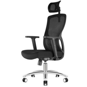 Durrafy Bürostuhl: Ergonomisch, multifunktional und hohe Rückenstütze, Drehstuhl, Hohe Rückenlage 90°-130°, Hochwertiger