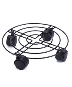 Blumentopf Ständer für Innenraum und Außenu privater Räume 40cm Pflanzenroller Metall Caddy Plant Stand | Außenbereich