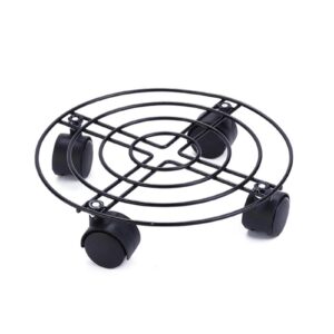 Blumentopf Ständer für Innenraum und Außenu privater Räume 40cm Pflanzenroller Metall Caddy Plant Stand | Außenbereich