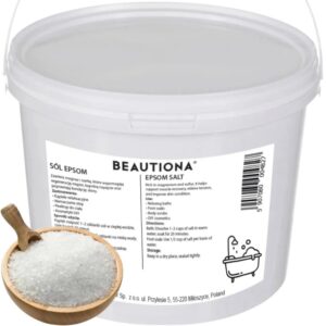 Epsom-Salz 1 kg - Reinestes Magnesiumsulfat für entspannte Muskeln & Gelenke bei Badeüberraschungen