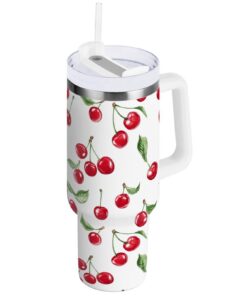 Oarencol Thermobecher mit Henkel + Thermobecher + Adulten + Freizeit + Thermale Innen temperaturen halten + Edelstahl +