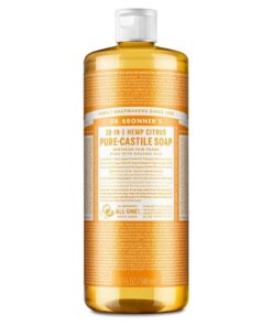 Dr. Bronner's 18-in-1 Pure Castile Seife Hanf Citrus Orange, 32 oz EWG Verified Fair for Life