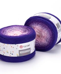 YarnArt RoseGarden Baumwollkuchen für Mütter, Strickprojekte für Zuhause, 1 Knäuel, 250 g, Lieblingsfarben