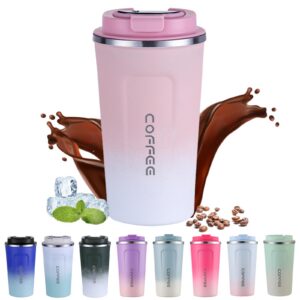 EACHPT Kaffeebecher to go Thermo - Doppelwandiges Isoliertes Vakuum, 510ml, BPA-frei, Auslaufsicher, für Kaffee/Tee Unt