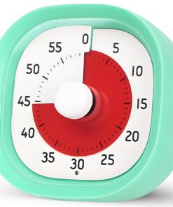60-Minuten Visueller Timer für Kinder | Stummer Flash & Geräuschlos | Fördert Konzentration am Kinderschreibtisch