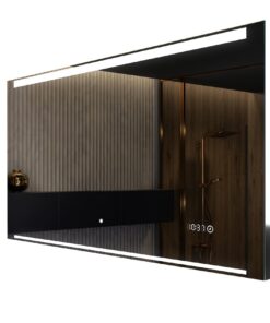 Badspiegel FORAM mit Beleuchtung - Led Beleuchtung - Lagern auf Bestellung - Moderne Design - Ohne Rahmen