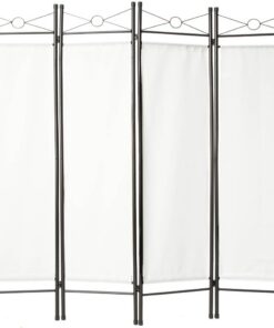 Tectake 4TLG Raumteiler Paravent - perfekt für Home Offices und Wohnräume - Diverse Farben und -160x180cm - | Tectake 4