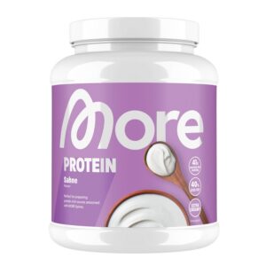 MORE Protein Sahne 600 g Mix aus Whey Konzentrat und Casein für Muskelaufbau und -erhalt mit Laktase - perfekt zum koche