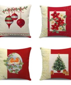 Moonlee Weihnachtsdekoration Kissenbezug 4er Set CH-2591