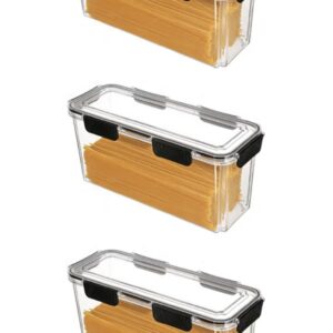 RHP Revolutionäre Pasta-Organisation: Luftdichte Vorratsdosen für ultimative Frische 3 x 4L BPA-frei, Platzsparend, Stil