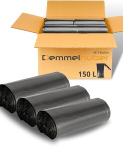 Demmelhuber 150 Liter extrastark reißfeste Müllbeutel Haus & Garten