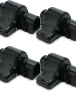 Rattenfallen Drinnen und Draußen - 4 Pack Dual-Entry Große Rattenfalle für Haus, Garten und Restaurant | Hochwirksame Na