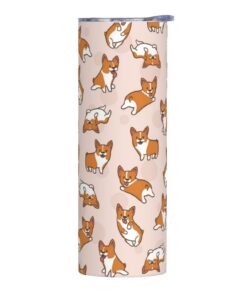 Makachen Dog Corgi Edelstahl Vakuumisoliert 590 ml Kaffeebecher - Ideal für Zuhause, Büro und Sport! | Makachen Dog Cor