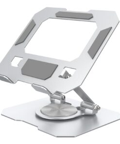 360° Drehbar Verstellbar Tablet Ständer für 4-13 Zoll Telefon/Tablet (Silber) | Super Stabil Universal Tablet Halterung