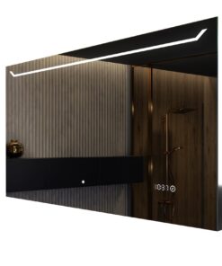 FORAM Led Badspiegel mit Beleuchtung -(elements) für Badezimmer - Modernes Design - Nach Maß hergestellt - 120x70 cm - O