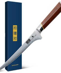 HOSHANHO Filetiermesser 7 Zoll, professionelles Ausbeinmesser aus japanischem Superstahl | HOSHANHO Fischfiletmesser mi