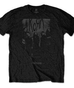 Korn Herren Knock Wall Slim Fit T-Shirt Schwarz - Stretch Material, Comfortable Wear, Casual Look -Slim Fit, Soft Touch