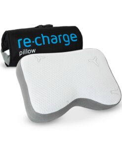 Re-Charge Intense Nackenkissen für Seitenschläfer mit Orthopädischem HWS und Bambus-Aktivkohle - Ergonomischer Memory-Fo