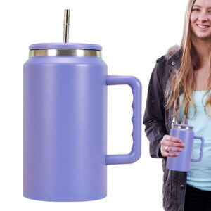 50 Oz Isolierter Tumbler mit Strohhalm für Heißgetränke und Kaffee, perfekt für Outdoor-Aktivitäten und Trekking, hohe K