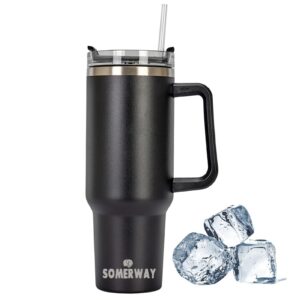 Somerway 1182ml 40oz Doppelwandiger Edelstahl Kaffeebecher - Thermobecher für heiße und kalte Getränke, perfekt für den