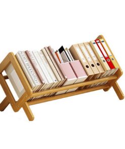 Holzneigbarer Bücherregal aichilra für Schreibtisch und Organisierung | aichilra geneigter Tischständer für CDs/Zeitsch