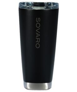 Sovaro Becher 590 ml Obsidian-Schwarz für Outdoor-Lieferanten mit Thermosschutz und leichtem Gewicht