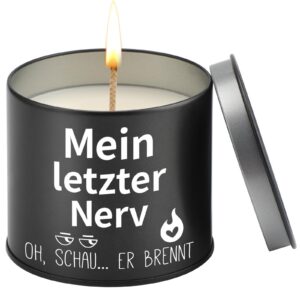 PRSTENLY Metallkerze 9OZ für Männer Geburtstagsgeschenk Papa Opa Kollegen