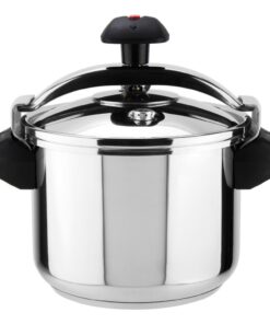 Magefesa Inoxtar Gesundes Kochen Traditioneller Schnellkochtopf 8L Edelstahl 100% Induktion Drehknopfverschluss | Magef