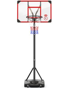 BasketballkorbOutdoor mit Ständer + Höhenverstellbar bis 147-260cm + für Familie und Freunde BasketballkorbOutdoor mit S