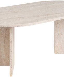 Hanah Home Elegant Coffee Table - Stylish Marble Design für Moderne Wohnräume | 119 x 39,8 x 60 cm | 18 mm Dicke 100% Me