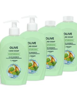 Amazon Olive Handseife - Naturöl Handseife 4 x 500 ml für Durchlässige Haut im Bad und Küche mit quelle frische Duftnote