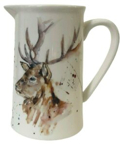 Leonardo Collection Porzellankanne Hirsch-Design 600ml Schmuckstück für Haus und Garten