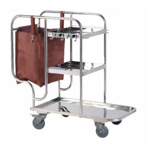 GBPLDMAQ Wäschewagen Edelstahlmaterial, haltbar in der Familie, für Kinder und Erwachsene ideal, für Wäschereien und Zuh