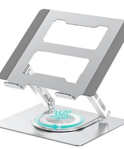 BoYata Laptopständer für Schreibtisch mit 360° Drehbarer Basis BoYata Ergonomisch Verstellbarer Laptop Riser Halterung B