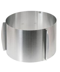 Wenco verschenkbarer Tortenring mit Skala 16-30cm Durchmesser.hitzebeständiger Backrahmen 15cm Höhe